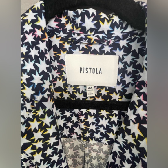 Pistola wrap dress star pattern navy background XS - Picture 3 of 8